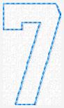 Birthday Number 7 Embroidery File