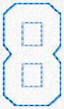 Birthday Number 8 Embroidery File