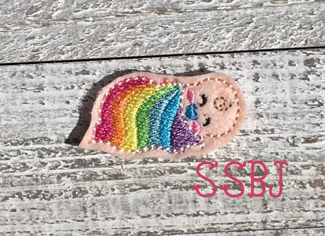 SSBJ Rainbow Baby Embroidery File