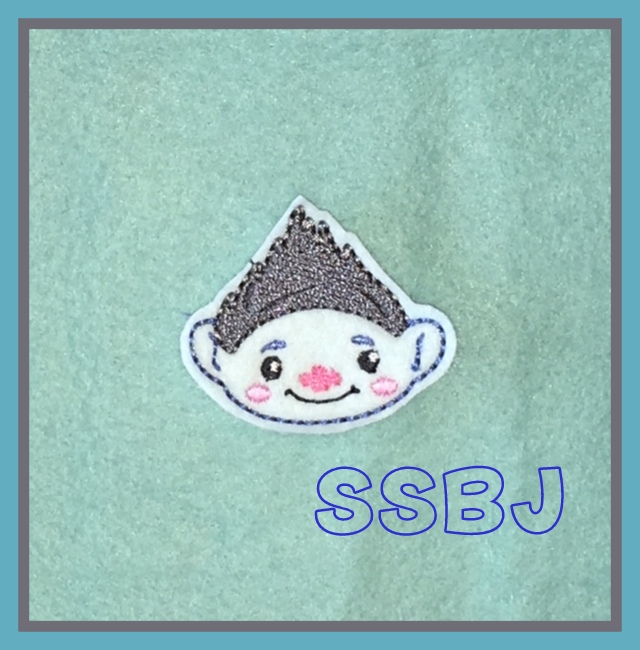 SSBJ Biggie Blue Troll Embroidery File