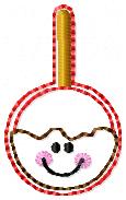 Smiley Candy Apple Embroidery File