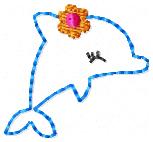 Dolly Dolphin Embroidery File