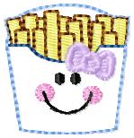 Frenchie Fry Embroidery File