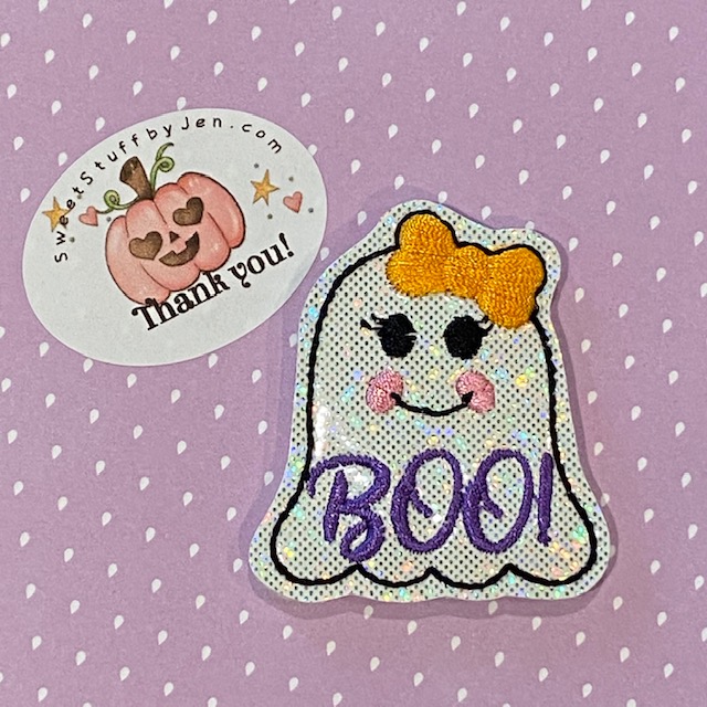 SSBJ Glam Ghost 2 BOO Embroidery File