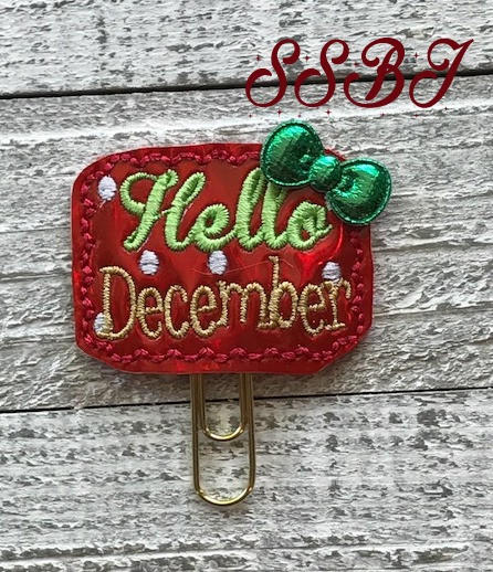 SSBJ Hello December Embroidery File