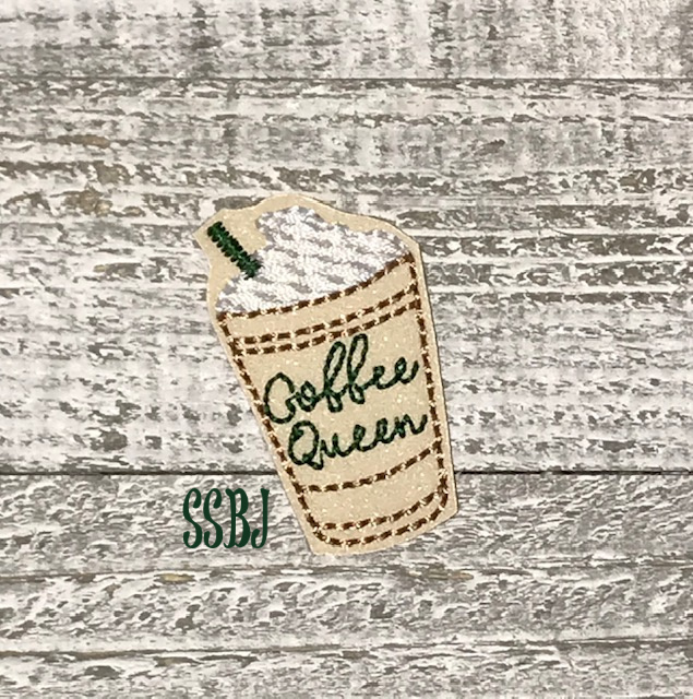 SSBJ Iced Latte Coffee Queen Embroidery File
