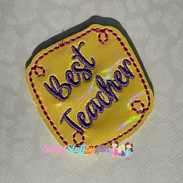 SSBJ Best Teacher Embroidery File