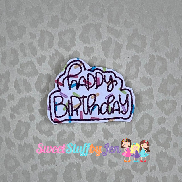 SSBJ Happy Birthday Sketch Embroidery File