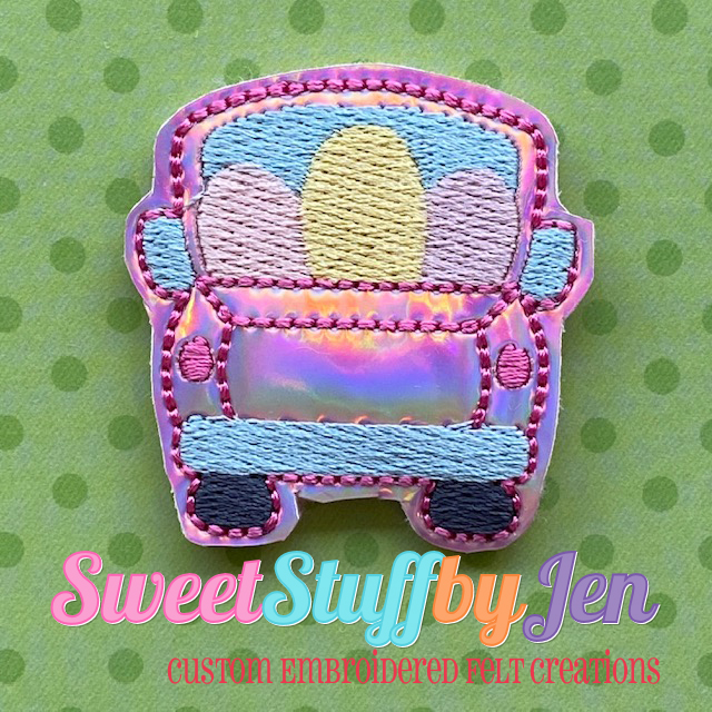 SSBJ Pick Up Truck Eggs Embroidery File