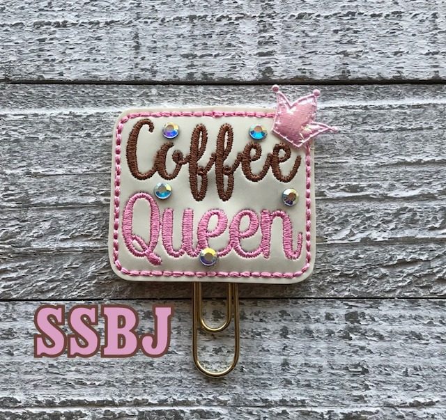 SSBJ Coffee Queen Embroidery File