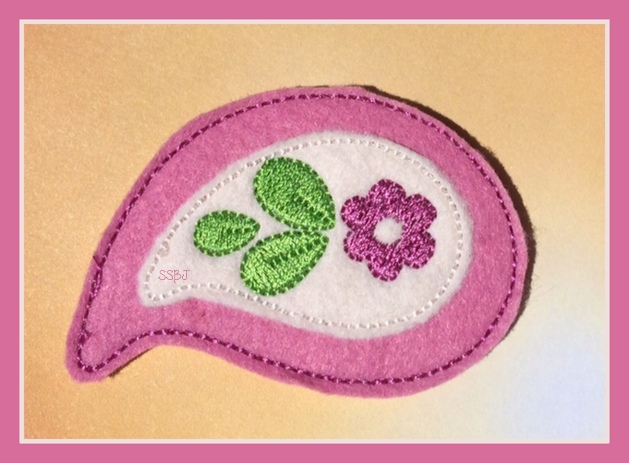 Paisley Flower Embroidery File