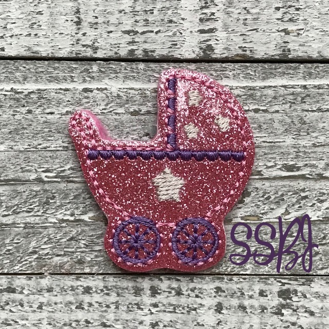 SSBJ Star Baby Carriage  Embroidery File