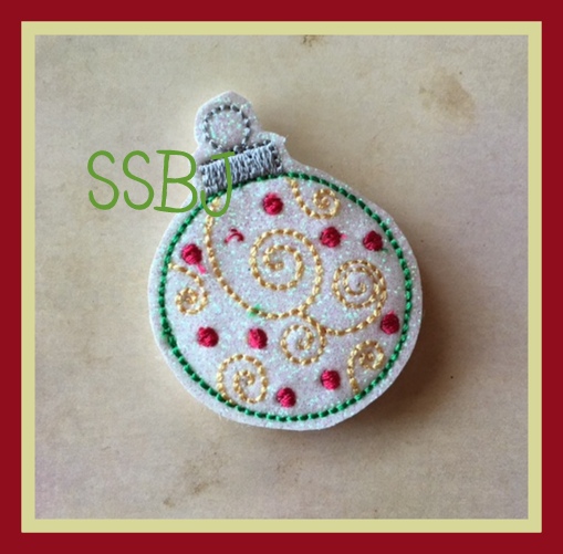 SSBJ Swirly Dot Ornament Embroidery File
