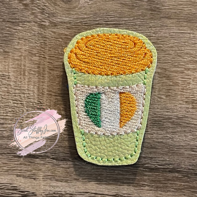 SSBJ Irish Latte Heart Flag Embroidery File