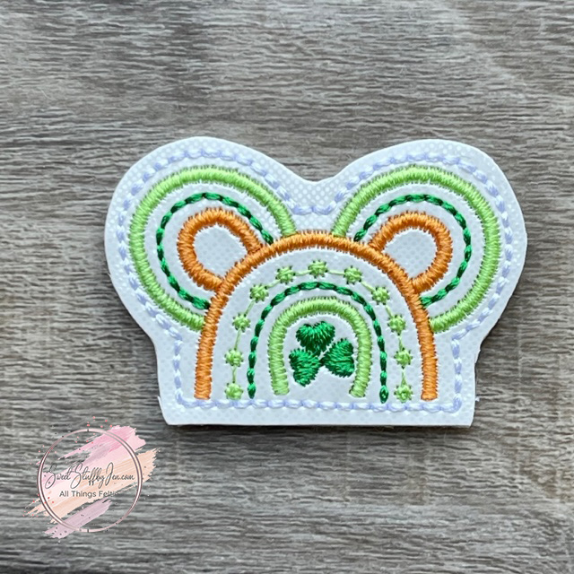 SSBJ Mouse Ears Rainbow Clover Embroidery File