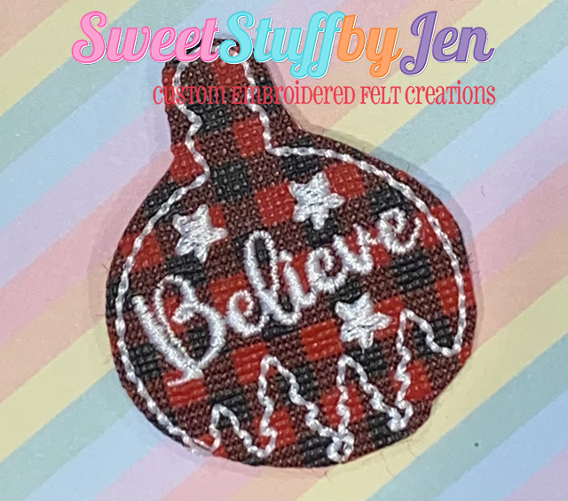 SSBJ Believe Forest Ornament Embroidery File
