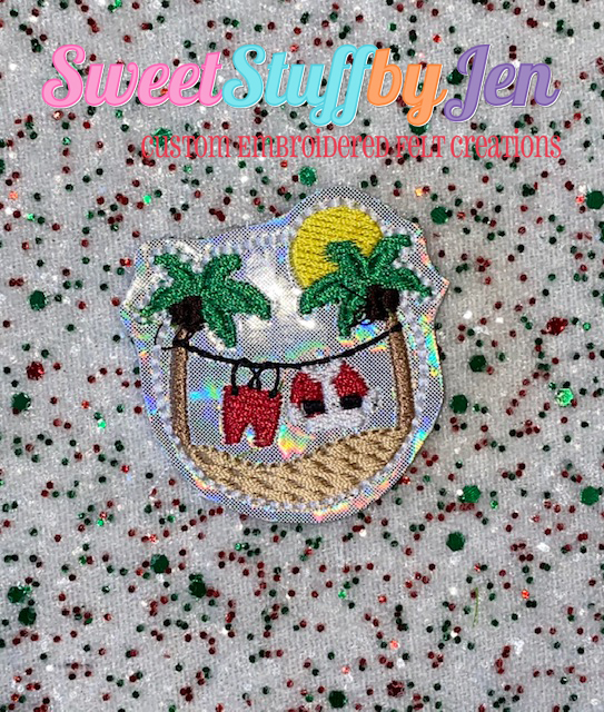 SSBJ Beach Santa Embroidery File