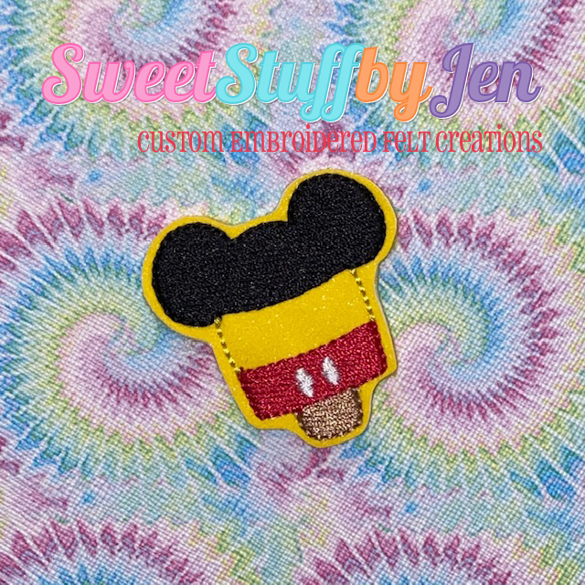 SSBJ Mr Mouse Ice Pop Embroidery File