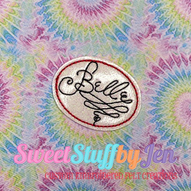 SSBJ Belle Signature Embroidery File