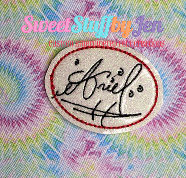 SSBJ Ariel Signature Embroidery File