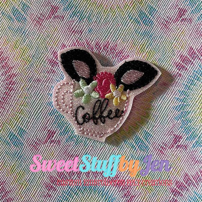 SSBJ Coffee Skunk Ears Embroidery File