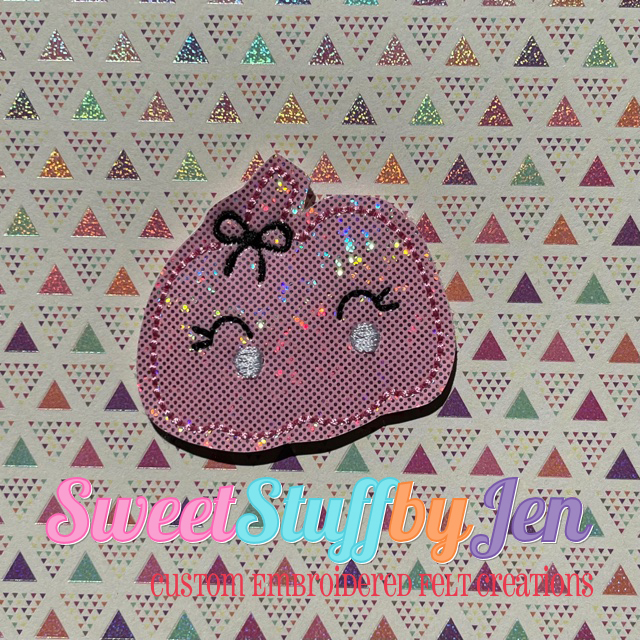SSBJ Pink Hallow Pumpkin Bow Embroidery File