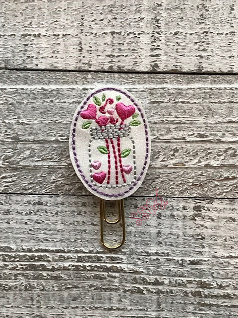 SSBJ Mason Jar Floral Hearts Sundae Embroidery File