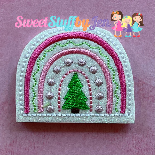 SSBJ Rainbow Winter Tree Embroidery File