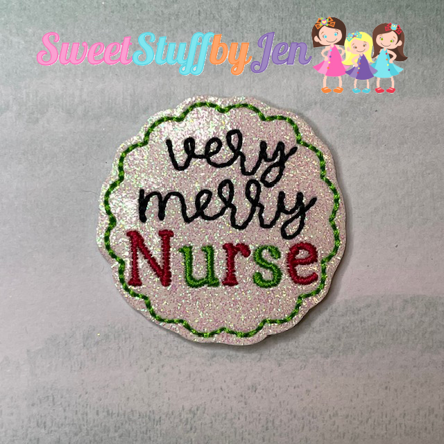 SSBJ Very Merry Nurse Embroidery File