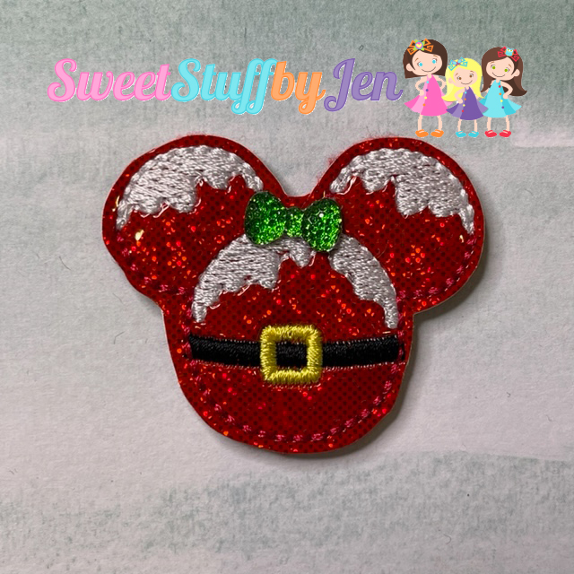 SSBJ Snow Cap Santa Mouse Embroidery File