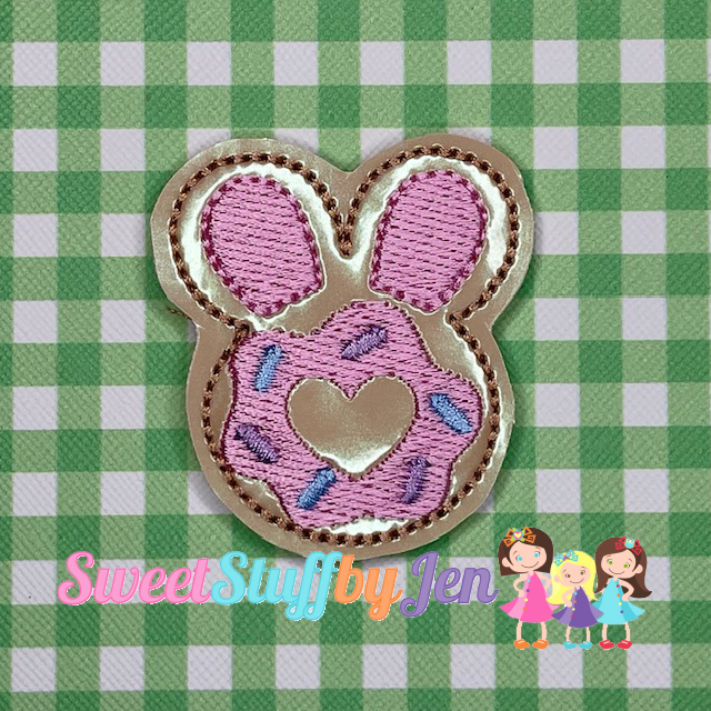 SSBJ Bunny Ears Donut Embroidery File