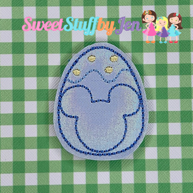 SSBJ Mr Mouse Decorative Egg Embroidery File