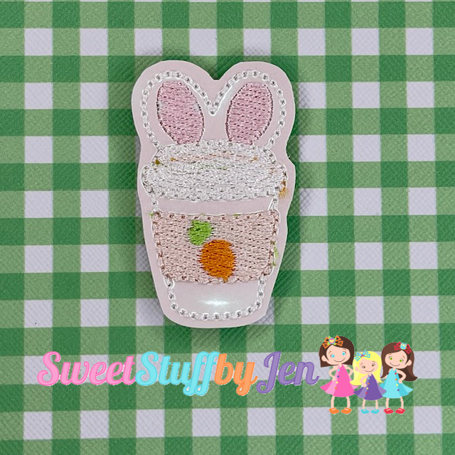 SSBJ Mr Rabbit Ears Carrot Latte Embroidery File