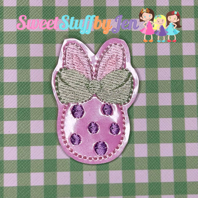 SSBJ Mr Bunny Ears Decorated Egg Embroidery File