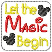 SSBJ Let the Magic Begin Embroidery File