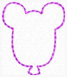 Magical Bears Balloon Mouse Embroidery File