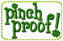 Pinch Proof Cover Embroidery File