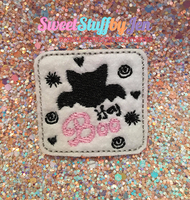 SSBJ Pink Hallow Hey BOO Embroidery File