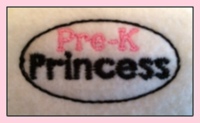 School Girl Princess Embroidery File