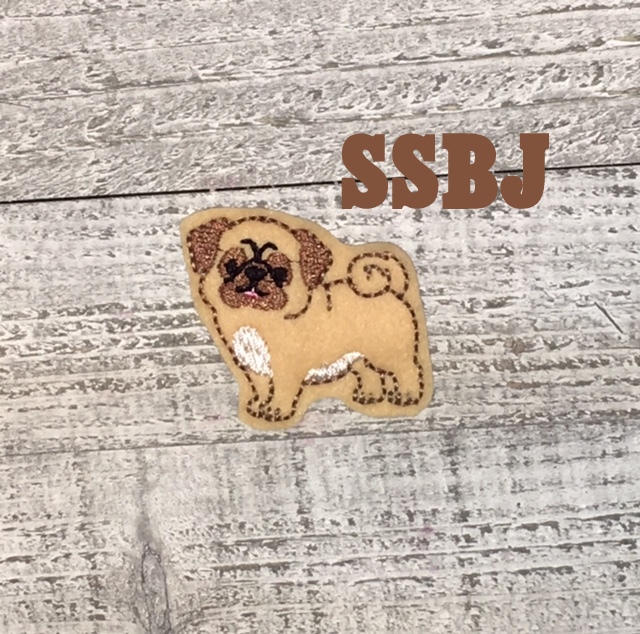 SSBJ Puggie the Dog Embroidery File