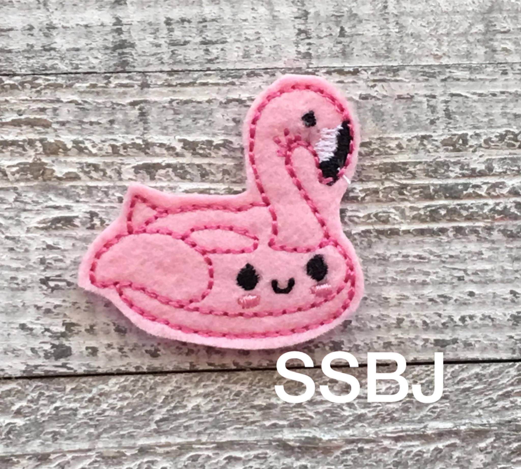 SSBJ Flamingo Floatie Embroidery File