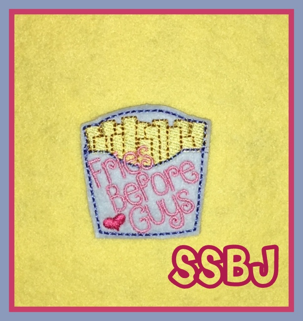 SSBJ Fries Before Guys Embroidery File