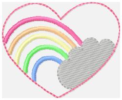 SSBJ Rainbow Heart Embroidery File
