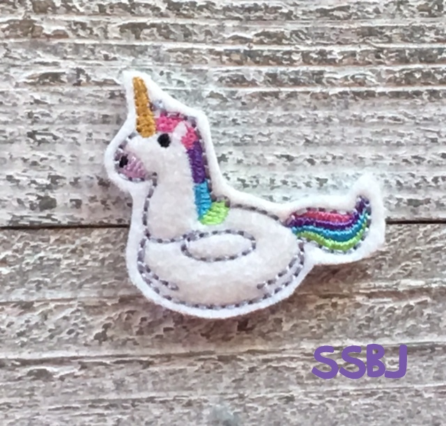 SSBJ Unicorn Floatie Embroidery File