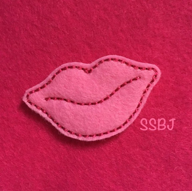 SSBJ Valentine Lips Embroidery File