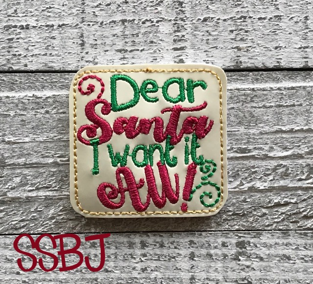 SSBJ Santa, I want it ALL!  Embroidery File