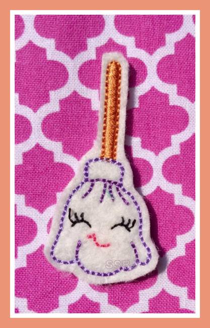 Smiley Broom Embroidery File