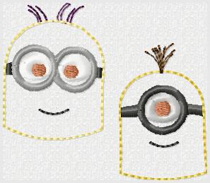 Minion SMILES 1 & 2 Embroidery File