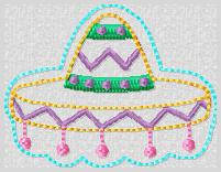 Sombrero Embroidery File
