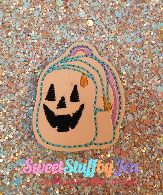 SSBJ Spooky Pumpkin Backpack Embroidery File